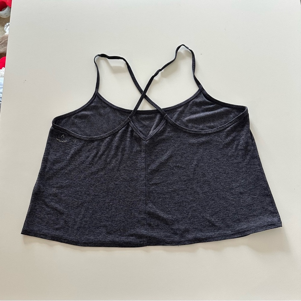 Beyond Yoga Featherweight Drift Away Sleep Tank Spacedye Dark Gray XL - Picture 2 of 8